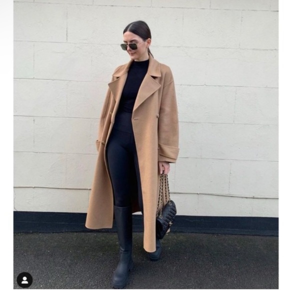 WOOL BLEND OVERSIZED COAT - Picture 4 of 16